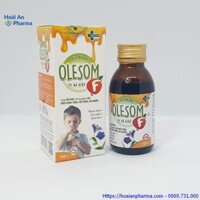 Olesom F – Siro ho, bổ phế, giảm tiết đởm, ho nhiều, kéo dài