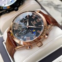 OLEVS  Đồng hồ nam chính hãng Lịch chuyển động thạch anh Mặt số phát sáng chống thấm nước 2871