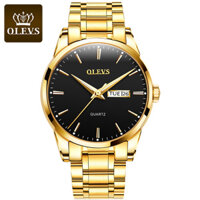 OLEVS Đồng Hồ Nam Quartz Dây Thép Không Gỉ Dạ Quang Chống Nước Chính Hãng 6898