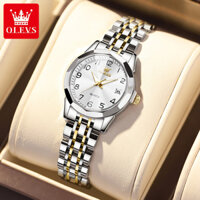 OLEVS đồng hồ nữ dây thép chính hãng chống nước dạ quang thời trang lịch với hộp 9970
