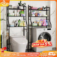 OLife Vệ Sinh Kệ Bồn Cầu 3 Tầng kệ Máy Giặt Đa Năng Kệ Toilet Nhà Thép Cacbon Phong Cách