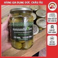 Oliu Manzanilla tách hạt muối Tây Ban Nha hũ 350g, hỗ trợ phòng chống ung thư, chống viêm