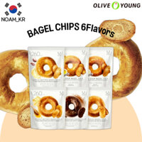 [Olive Young] Delight Project Bagel Chips Đồ ăn nhẹ Hàn Quốc / Bơ tỏi / Quế Choco / Bơ mật ong / Súp ngô / Súp kem / Pizza thật (Ít calo)