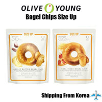 Olive Young Delight Project Bagel Chips Size Up 125g 2 Hương Tỏi / Mật Ong