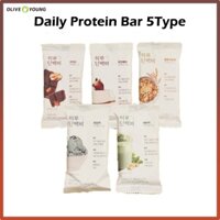 [Olive Young] Thanh Protein Hàng Ngày 5 Loại Hàn Quốc Protein Brownie Protein Cookie Diet Low Calorie Snack