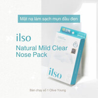 [OLIVE YOUNG]Mặt Nạ Mũi Đẩy Mụn Đầu Đen Sợi Bã Nhờn Ilso Natural Mild Clear Nose Pack