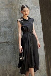 OLV - Đầm Martha Belted Chemise Dress - M