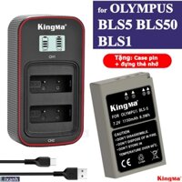 Olympus BLS1 BLS5 BLS50 | Pin và sạc máy ảnh Kingma Olympus EM10 EM5iii E-PL10 PL9 8 7 6 5 3 2 1 E-P1 E-P2 3 E600 E400