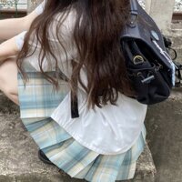 Ôm Gấu jk Kumquat Chanh Tươi Lưới Xanh jk Lưới Váy Tất Cả Trận Đấu Trắng Siêu Cổ Tích #JK0318#