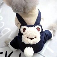 Ôm Gấu Thú Cưng Dày Bốn-footweed Mùa Đông Teddy Puppy Bomei Sherry Berki Gấu Quần Áo Mùa Đông Chó Nhỏ