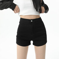 Ôm Hơn Nhìn Quần Short Mông Hot Girl Nữ Denim Mỹ Co Giãn 2.25 Quần Nóng Skinny Tất Cả Trận Đấu Thời Trang Cao Cấp Hợp Thời Trang