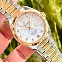 Omega 231.20.39.21.55.004 Đồng Hồ Demi Vàng Hồng Đúc 18k