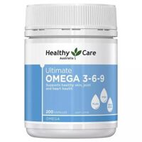 Omega 3 6 9 Healthy Care hộp 200 viên của Úc - Untimate Omega 3 6 9 Australia