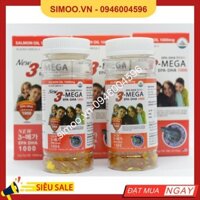 Omega 3 Alaska [Dầu cá hồi] - hộp 100 viên- Bổ não, tăng cường thị lực, giảm nguy cơ các vấn đề về tim mạch