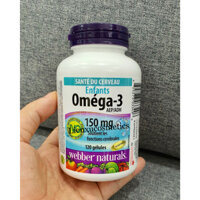 Omega 3 cho trẻ em Webber Naturals children’s omega-3 150mg, hộp 120 viên