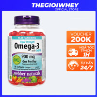 Omega 3 CoQ10 Webber Naturals (80 Viên) Viên Uống Dầu Cá  Bảo vệ tim mạch, Đẹp da