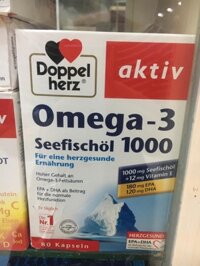 Omega 3 doppel herz seefischol 1000mg + vitamin e 80 viên