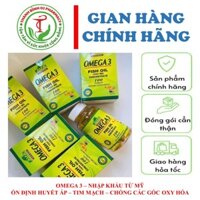 OMEGA 3 FISH OIL 1000 MG NHẬP KHẨU MỸ - GIÚP BỔ NÃO - TIM MẠCH - SÁNG MẮT
