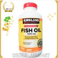 Omega 3 Fish Oil 1000mg Kirkland Viên Uống Tinh Dầu Cá Của Mỹ ( mẫu mới)