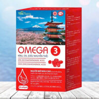 Omega 3 krill oil (dầu nhuyễn thể) - hỗ trợ người mỡ máu, khô mắt, mắt nhìn mờ, chăm sóc sức khoẻ tim mạch