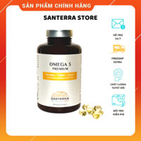 Omega 3 Premium Santerra Pháp, Tốt Cho Tim, Sáng Mắt, Bổ Não.