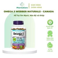 Omega 3 Triple Strength L/80v WEBBER NATURALS Hỗ Trợ Tim Mạch, Não Bộ và Khớp