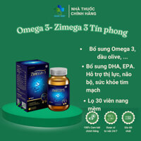 Omega 3- Zimega 3 Tín phong lọ 30 viên nang mềm