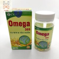 Omega 369 Co Q10 & Tảo Xoắn CVIN Lọ 60 viên