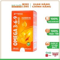 Omega 369 Fortex bổ não vitamin bổ mắt viên uống sáng mắt bổ tim mạch cải thiện thị lực Hộp 60 Viên ML002