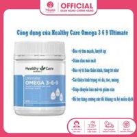 Omega 369 Healthy Care Úc Hỗ Trợ Xương Khớp, Cơ Chân, Vảy Nến, An Toàn Sức Khỏe ( Hộp 200 Viên )