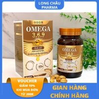 Omega 3.6.9 - Hỗ trợ giảm mỏi mắt, mờ mắt, thoái hóa võng mạc - Nhà Thuốc Long Châu