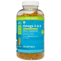 Omega 369, viên uống Omega 3-6-9 Heart Health 325 viên của Mỹ