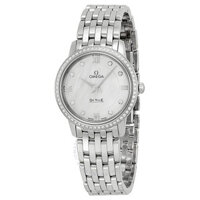 Omega 424.15.27.60.55.001 DeVille Prestige Mother of Pearl Diamond Ladies Watch 42415276055001