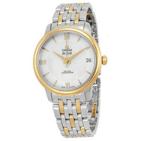 Omega 424.20.33.20.05.001 DeVille Prestige Mother of Pearl Dial Steel and Yellow Gold Ladies Watch