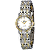 Omega 4375.71 DeVille Prestige Mother of Pearl Dial Steel and 18k Yellow Gold Ladies Watch