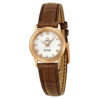 Omega 4693.71.02 De Ville Prestige Mother of Pearl Dial Rose Gold Ladies Watch