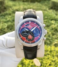 Omega Deville Chronoscope mặt cười fullset mặt đỏ 4851.61.31 (48516131)