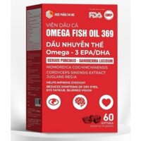 Omega Fish Oil 369, Dầu nhuyễn thể omega 3 EPA/DHA giúp cải thiện thị lực, nâng cao sức khoẻ - H/60v