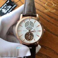 Omega Giá Rẻ Lộ Cơ Máy Nhật Dây Da Cá Sấu Màu Nâu Cao Cấp