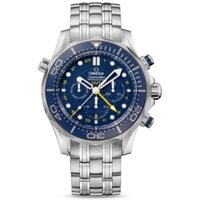 Omega Seamaster Diver 300M Co-Axial Chronometer GMT Chronograph 212.30.44.52.03.001