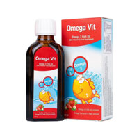 Omega Vit bổ sung Omega 3, DHA, EPA hàm lượng cao bổ não mắt sáng thông minh từ dầu cá chai 100ml