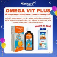 Omega Vit Plus – Chai 100ml Bổ sung Omega3, Betaglucan, khoáng chất phát triển toàn diện cho trẻ
