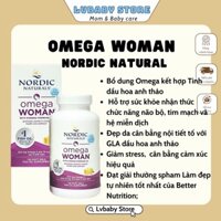 Omega woman Nordic- Giảm căng thẳng, cân bằng nội tiết tố (Hộp 120v)