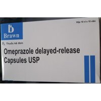 Omeprazole 20 mg Brawn Delayed – Release Capsules USP 20mg hộp 100 viên