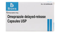 Omeprazole Delayed-Release Capsules USP 20mg trị loét dạ dày, tá tràng (10 vỉ x 10 viên)