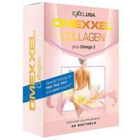 Omexxel Collagen, hỗ trợ giảm khô da, sạm và nhăn da, đẹp da, tăng tính đàn hồi của da