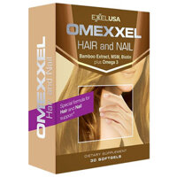 Omexxel Hair And Nail, hỗ trợ cho tóc sáng bóng, chắc khỏe, giảm tình trạng móng giòn