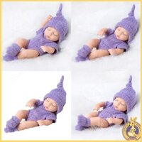 Omg * 18cm Chống Thấm Nước Cuddle Doll Eyes Close Silicone Reborns Toy Sơ Sinh Tắm