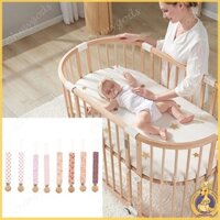 Omg * 2 Cái Dây Xích Núm Vú Giả Cotton + Gỗ Núm Vú Giả Kẹp Dây Đeo Cho Bé Dây Ngâm
