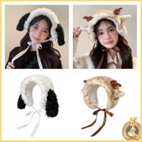 Omg * Băng đô hoạt hình cho lông tuần lộc sừng chó con cho đạo cụ chụp ảnh mùa đông lạnh